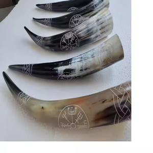 <b>Viking</b> <b>Horn</b> Authentic Drinking <b>Horn</b> Mead Handcrafted Polished Eco-Friendly Buffalo <b>Horn</b> Modern Natural Shape Home Decoration - Product Image 1