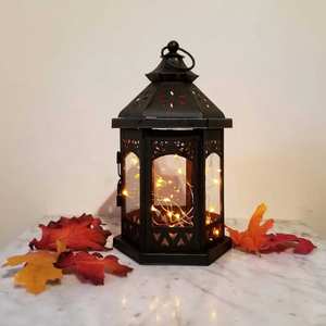 Premium Handmade Lantern <b>Tea</b> <b>Light</b> <b>Holder</b> <b>Hanging</b> Decor Indian Handicraft Home Decoration - Product Image 1