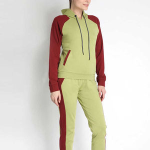 2025 complet personnalisé conception unie femmes survêtement Offre Spéciale 100% coton matériel fait pull à capuche et Joggers ensemble Logo personnalisé - Product Image 3