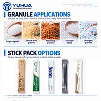 Machine d'emballage automatique YH haute vitesse multi-lignes pour sachets de sucre en bâtonnets, idéale pour le sucre blanc en granulés