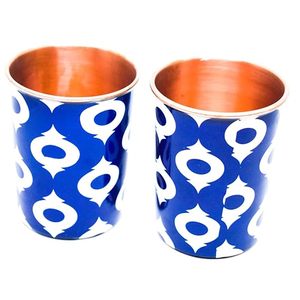 Verre de cuivre pur imprimé classique léger avec revêtement doré et argenté pour la décoration de la maison et de la table à un prix abordable - Product Image 2