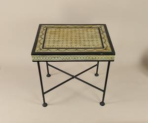 Consola Artesanal con Incrustaciones de Hueso, Aparador Hecho a Mano por Crescent Crafts - Product Image 1