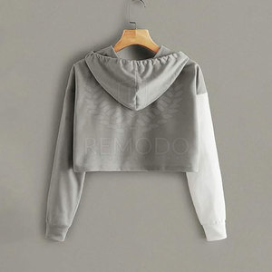 Oversized Lightweight Women's <b>Winter</b> Streetwear Knitted Crop <b>Top</b> Hoodies Eco-Friendly Breathable Hooded Premium Quality Casual - Product Image 4