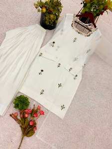 Vestido Bollywood Salwar Kurta de seda paquistaní indio tradicional de diseñador para ropa de fiesta - Product Image 3