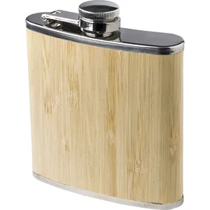 Borraccia Personalizzata Hayden in Acciaio Inossidabile e Bambù - Gadget Premium - Product Image 1