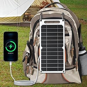 Portable 5 volts 6v 6Watt haute efficacité Mono Flexible chargeur de panneau solaire câble USB pour téléphone portable caméra ventilateur Camping lanterne - Product Image 6