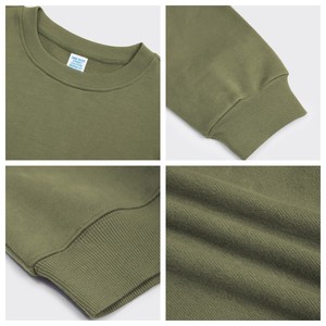 Sweat-shirt épais 510 g/m² 58 % coton, col rond, coupe oversize, épaules tombantes, modèle vierge, marque de mode, collection 2026 - Product Image 3