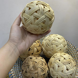 Bola de mimbre tejida a mano de fábrica superior, decoración de 3cm a 15cm de diámetro para fiesta en casa, Festival, decoración de Navidad, regalo - Product Image 1