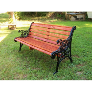 Suministros de Banco de jardín de hierro puro recubierto de polvo para decoración exterior elegante - Product Image 1