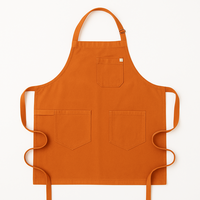 Tablier de Serveur Unisexe en Toile Robuste et Réutilisable, Qualité Supérieure, Résistant à l'Eau, 3-4 Poches, Taille Ajustable, Vente en Gros