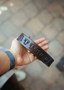 Collier de chien personnalisé 32mm de large-marron foncé - Product Image 5