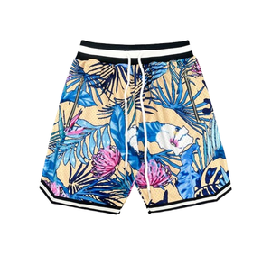 Pantalones Cortos Deportivos de Baloncesto Personalizados para Hombre, Estilo Urbano, Sublimación de Doble Capa, Impresión por Sublimación, Cintura Elástica de Poliéster - Product Image 1