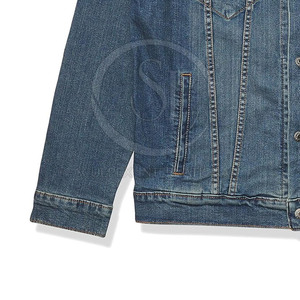 Veste d'hiver pour hommes en gros, qualité supérieure, 100% coton, jean, couleur unie, style urbain, avec lettres, neuve, coupe-vent - Product Image 6