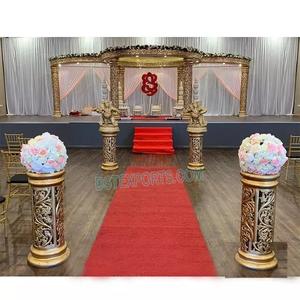 Mandap de Fibra Dorada para Celebración de Bodas de Lujo, Impresionante Mandap para Eventos de Boda Maharani, Mandap Vivah Personalizado, USA - Product Image 1