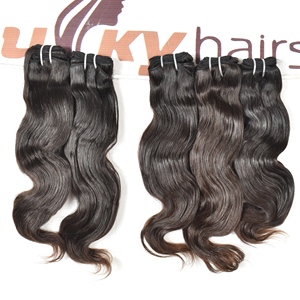 Extensions de cheveux humains indiens bruts de qualité supérieure, prix de gros, ondulation naturelle, cuticules alignées, aspect naturel, par Export - Product Image 6