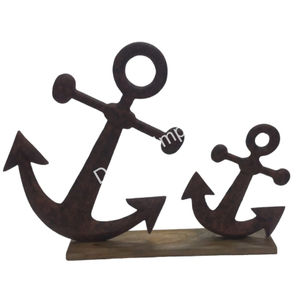 ธีมทางทะเลประติมากรรมเดินเรือเรือแข็งสมอเรือรุ่นศิลปะเคลื่อนย้ายสําหรับรายการตู้โชว์อุปกรณ์ตกแต่ง - Product Image 4