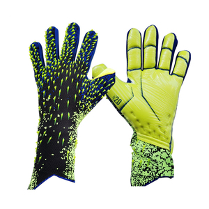 Gants de gardien de but de football professionnels en latex PU respirant antidérapant, coupe plate, protection des doigts et du pouce, couleur personnalisée, extérieur - Product Image 3