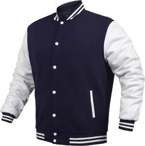 VarsityValor icónica chaqueta de invierno cuello alto largo con capucha estilo Letterman logotipo personalizado CollegeBaseballjacket para hombres - Product Image 4