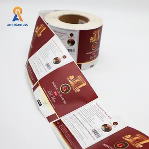 포장 라벨 음료 스티커 레드 와인 방수 라벨 OEM/ODM 제조소 베트남