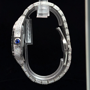 Reloj de Lujo con Esqueleto de Diamantes para Hombre, Esfera Cuadrada Completamente Adornada, Reloj de Pulsera Automático - Product Image 2