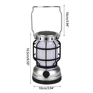 Lanterne solaire de Camping, lanterne d'extérieur étanche et Rechargeable, lampes suspendues LED pour Camping, lumière de flamme vacillante - Product Image 2