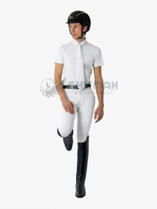 Pantalones de equitación para hombre, pantalones ecuestres avanzados diseñados con tejido transpirable elástico de cuatro vías, agarre de rodilla reforzado - Product Image 3