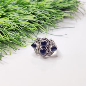 Bague en pierres précieuses de conception en filigrane Onyx noir bague la plus vendue 2024 - Product Image 6