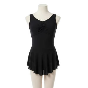 Traje de Ballet con Relieve para Niñas, Material de Poliéster y Spandex Suave, Ajuste Elástico, Ropa de Danza, Disfraz de Ballet - Product Image 1