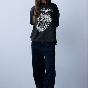 180gsm 100% algodón camiseta logotipo personalizado impreso camisetas en blanco al por mayor camiseta de mujer lisa - Product Image 2