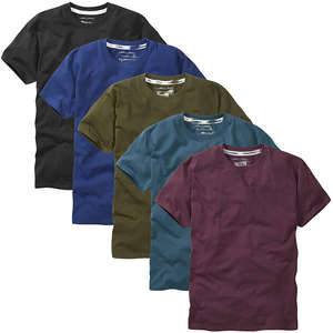 Vente en gros de t-shirts pour hommes en coton 100% tricoté uni, coupe classique, manches courtes, 180 grammes, écologiques, séchage rapide, respirants, à motifs - Product Image 1