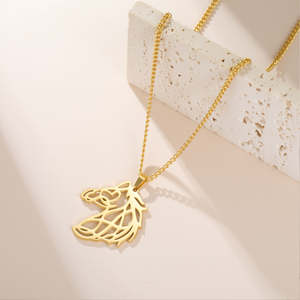 Horse Head <b>Pendant</b> 925 Sterling <b>Silver</b> with 14k Gold Plated Horse Animal <b>Pendant</b> Jewelry Gifts for Animal fan Women <b>Men</b> - Product Image 2