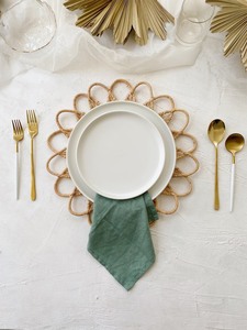 ¡NUEVAS TENDENCIAS 2023! Manteles Individuales Redondos de Ratán, Cargador de Mesa de Ratán Natural para el Hogar, Manteles de Ratán Directamente del Fabricante - Product Image 5