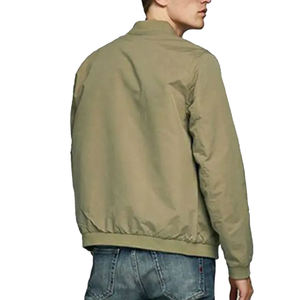Hot <b>Sale</b> <b>Men's</b> Comfortable Slim Fit Bomber <b>Jacket</b> Customized <b>Lightweight</b> Sportswear with Stand Collar for Winter Casual Wear - Product Image 4