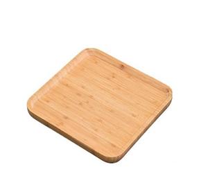Plateau de service en bois de forme carrée de taille moyenne personnalisé plateau de table dernière décoration de salade fantaisie plateau de service en bois indien - Product Image 1