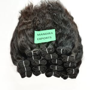 Paquetes ondulados alineados con cutícula virgen Natural Remy 100% Extensiones de cabello humano de templo indio sin procesar Estilos de ondas de cuerpo recto - Product Image 6