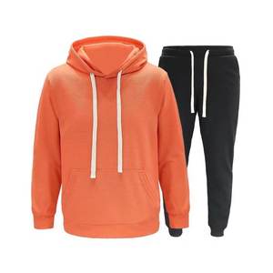 Chándal grande y alto para hombre, 2 piezas, traje de lana con capucha, conjunto de chándal informal, traje para correr, ropa deportiva para exteriores - Product Image 5