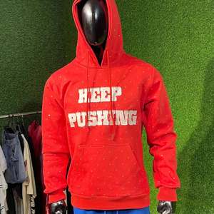 Sudaderas con Capucha Bordadas con Pedrería, Estilo Único, Algodón Grueso de 450 g/m², Precio al por Mayor para Hombre, Diseño Personalizado ODM - Product Image 4