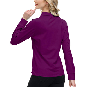 High Quality <b>Womens</b> Summer <b>Polo</b> <b>Shirt</b> Breathable Lightweight UV Protection Sun Protection Casual Active Wear Top Supplier - Product Image 4