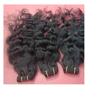 Extensiones de trama de cabello virgen alineado con cutícula brasileña Natural 100%, pelucas de cabello humano suave con donante único de onda Natural - Product Image 6