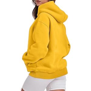 Sudaderas con Capucha Extra Grandes Casuales para Mujer, 100% Algodón, Diseños Bordados e Impresos, Letra Tejida en la Parte Delantera, Cuello con Capucha para la Temporada de Invierno - Product Image 5