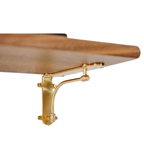 Soporte de Repisa de Hierro Hecho a Mano, Diseño Dorado, para Cocinas Rústicas, Baños e Interiores Decorativos - Product Image 1