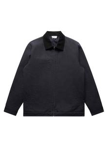 Veste de travail en toile de canard épaisse délavée sur mesure, avec fermeture à boucle de pompier, pour homme, broderie vintage, coupe ample, denim pour le printemps - Product Image 2