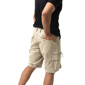 Pantalones cortos informales de alta calidad para hombre, cintura elástica ligera y de secado rápido con cordón, ajuste holgado y remache decorado de estilo Vintage - Product Image 2