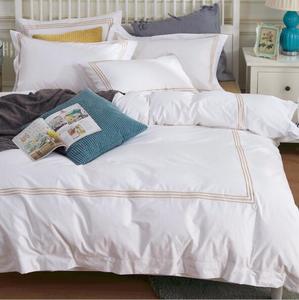 Bán Buôn 100% Cotton Satin Bộ Đồ Giường Khách Sạn Thiết Lập Tùy Chỉnh Thêu Vua Kích Thước Chất Lượng Cao Lụa Và Tre Làm Đầy - Product Image 3