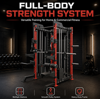 Rack de Sentadillas, Pequeño, Tipo Gantry Smith, Tres en Uno, Entrenamiento Integral, Equipo de Fitness Comercial Multifuncional