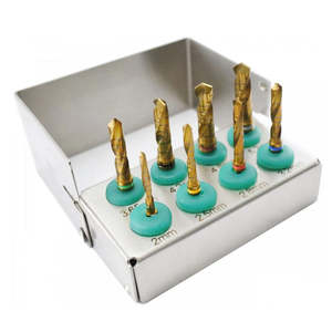 Kit de perceuse d'implant dentaire 8 pièces approvisionnement direct d'usine vente chaude à bas quantité minimale de commande Kit de perceuse d'implant dentaire certifié CE Mahersi - Product Image 1