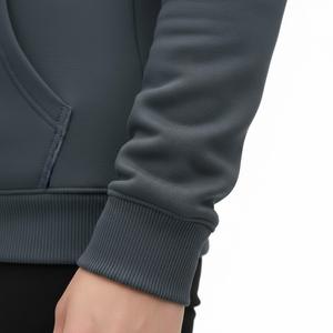 Blank Charcoal <b>Grey</b> Hoodie for Printing Premium Quality Fleece Pullover Women Urban Streetwear Hoodie High GSM Cotton <b>Sweatshirt</b> - Product Image 5