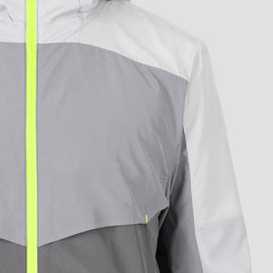 Veste coupe-vent d'extérieur pour hommes de marque personnalisée veste coupe-vent légère à capuche en tissu écologique imperméable pour l'hiver - Product Image 6