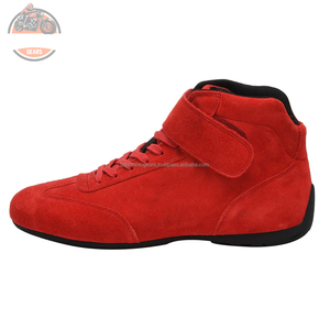 Zapatillas de deporte de cuero para montar en moto, transpirables, impermeables, de bajo precio, zapatillas de deporte de cuero para carreras de motocicleta duraderas de alta calidad - Product Image 2