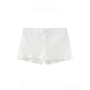 Pantalones cortos de mujer de alta calidad personalizables con patrón de comodidad básica, pantalones cortos de algodón transpirables con bolsillos laterales de nuevo diseño para mujer - Product Image 2